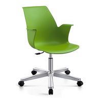 Chaise de conférence réglable en plastique avec roulettes, mobilier scolaire, hôtel, tablette pour enseignant