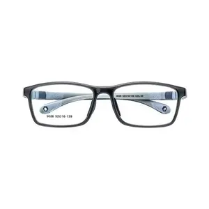 Snelle Levering Kinderen Siliconen Rechthoek Bril Frame Aanpasbaar 9026 Sportbril Met Riem Voor Optisch Gebruik