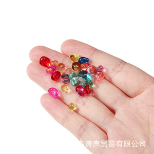 Grava de vidrio de colores de 3-8 mm para decoración de acuarios y manualidades de joyería DIY - Product Image 2
