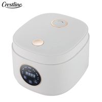 Mini cuiseur à riz électrique Nouveau style Revêtement céramique numérique Pot intérieur Appareil ménager multifonction avec boîtier en plastique