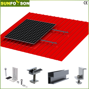 Système de montage de toit en étain solaire 10KW Installation rapide Support PV <span class=keywords><strong>pour</strong></span> tuile en métal Type de pince de toit sans perçage <span class=keywords><strong>Crochet</strong></span> de toit - Product Image 5