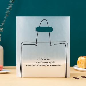 <span class=keywords><strong>Sac</strong></span> de t-shirts en plastique transparent imprimé sur mesure avec logo, conception de gousset latéral pour chaussettes, surface de sérigraphie en matériau PE - Product Image 5