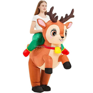 Costume de mascotte de Noël gonflable pour adulte, qualité supérieure, vente directe d'usine, imperméable, en dacron tissé, personnalisable ODM - Product Image 3