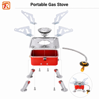 Réchaud à gaz de voyage personnalisé en acier inoxydable, une flamme, petite taille, brûleur à gaz OEM/ODM, tolérance de haute précision