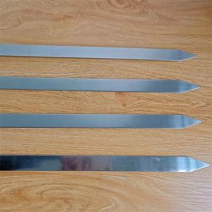 Metal 50Cm <b>Large</b> <b>Bbq</b> Skewers Stainless Steel Grilling Fork With Long Oak Handle for Outdoor Camping Party Use - Product Image 3