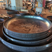 Tête de platteau torisphérique segmentée à rayon personnalisé en acier plaqué Q345R, formée à froid, certifiée ASME, testée hydrostatiquement pour liquides