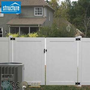 새로 디자인 펜싱 PVC 소재 야외 정원 보안 PVC 개인 정보 보호 문 - Product Image 4