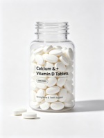 Comprimés de calcium et de vitamine D, à absorption élevée, à croquer, pour la densité osseuse et le soutien immunitaire, OEM ODM Marque privée