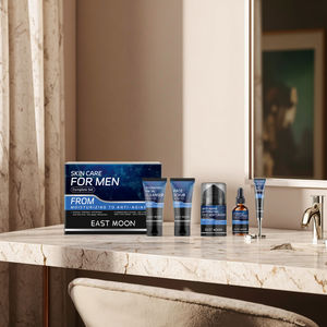 Ensemble de soins nettoyants pour le <span class=keywords><strong>visage</strong></span> pour hommes en gros transfrontalier, squalène/squalane, nourrissant, blanchissant pour les peaux grasses/toutes les peaux, rafraîchissant - Product Image 1