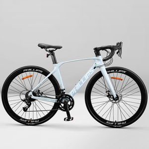 Vélo de route en magnésium 700c à freins à disque linéaires, vitesses variables, guidon droit/coudé pour adultes M-JT288 Magnésium Fra - Grande Vente - Product Image 1