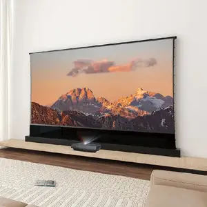 BUNDLE HISENSE LASER CINEMA Proyector de cine láser TriChroma y VIVIDSTORM 100 ''S PRO Pantalla de proyector de elevación de piso