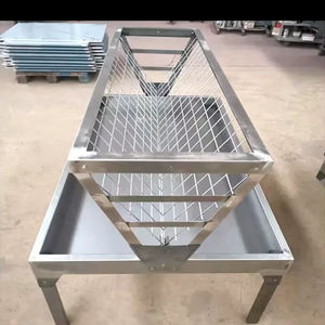 Mangeoire à foin pour bétail en tôle pliée et soudée, avec revêtement en poudre haute précision, sur mesure OEM - Product Image 1