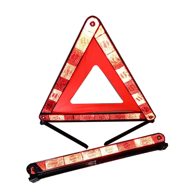 Réflecteur pliable voiture avertissement triangle prix outils d'urgence pour la sécurité routière