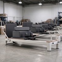 Lit de Pilates Reformer Commercial en Aluminium, Machine d'entraînement Pilates Complète avec Accessoires pour Studio de Yoga (Vente en Gros)
