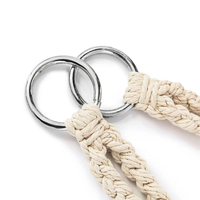 Hamac suspendu Portable en macramé, chaise pivotante de Camping, hamac en corde de coton