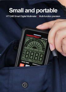 มัลติมิเตอร์ดิจิตอลอัจฉริยะแบบพกพา ระดับมืออาชีพ True RMS AC DC ปรับช่วงอัตโนมัติ เครื่องทดสอบแบตเตอรี่รถยนต์ที่ดีที่สุด 4000 ค่า ความแม่นยำ 0.5% - Product Image 6