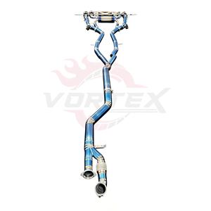 ท่อไอเสียแบบ Catback รุ่น Vortex Titanium Blue Valved สำหรับ BMW G80 M3 G82 M4 พร้อมท่อเชื่อมความยาวเท่ากัน หัวท่อแบบควอดเบิร์นท์ ชุดระบบพร้อมอุปกรณ์ - Product Image 2