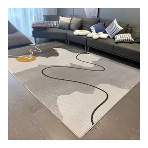 OEM ODM Polyester modern yumuşak çevre dostu halı kare Mater fiyatları başına zemin halısı oturma odası halı