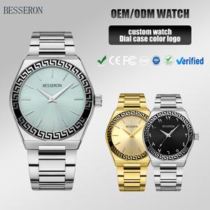 Reloj de Estilo Ejecutivo Besseron 2025 para Hombre, Diseño Personalizado, Acero Inoxidable 316L, Números Arábigos, Movimiento de Cuarzo Japonés - Product Image 1