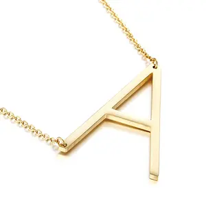 English letters short collarbone necklace women America Gold Dainty Crown Necklace Tarnish Fashion Jewelry