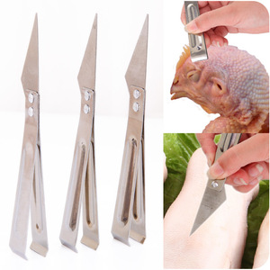 Stainless Steel Feather Clip For Duck Chicken <b>Poultry</b> <b>Meat</b> Removal Tool Household Kitchen Use - Product Image 2