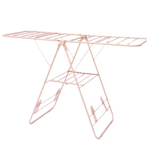 Séchoir à <span class=keywords><strong>linge</strong></span> portable à aile pliante pour l'extérieur et la maison pour sèche-serviettes avec <span class=keywords><strong>barre</strong></span> de suspension - Product Image 1