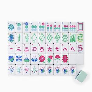 Juego de Mahjong Acrílico Personalizado de 4 Capas, Color Rosa Tortuga, con Fichas Americanas, Soportes y Empujadores - Product Image 6