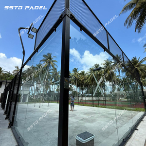 Prix bas professionnel 2025 avec une bonne qualité pour <span class=keywords><strong>Tennis</strong></span> Sports Compétition Panoramique Paddle <span class=keywords><strong>Padel</strong></span> <span class=keywords><strong>Tennis</strong></span> Court <span class=keywords><strong>Terrain</strong></span> - Product Image 1