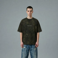 T-shirt Oversize Premium 240g Vierge, Coupe Minimaliste Moderne, 100% Coton Filé Anneau, Impression Logo Personnalisé, Alternative de Marque de Luxe