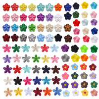 Lot de patchs brodés thermocollants miniatures à motifs floraux colorés, à prix abordable, pour la décoration DIY