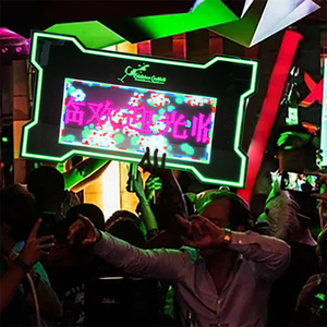 Sáng tạo VIP chai hiển thị glorifier hộp đêm Presenter App lập trình <span class=keywords><strong>Led</strong></span> di chuyển văn bản Màn hình Thư ký bảng tin - Product Image 4