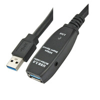 Cable de Extensión USB 3.0 Activo de Alta Velocidad, Macho/Hembra, Trenzado, 5M-30M, con Indicador IC, para Transferencia de Datos