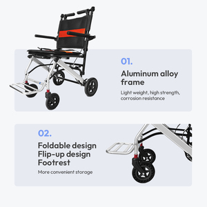 Venta al por mayor Sillas <span class=keywords><strong>de</strong></span> <span class=keywords><strong>ruedas</strong></span> manuales <span class=keywords><strong>Precio</strong></span> Peso ligero Nuevo diseño <span class=keywords><strong>Silla</strong></span> <span class=keywords><strong>de</strong></span> <span class=keywords><strong>ruedas</strong></span> manual con freno ajustable - Product Image 6