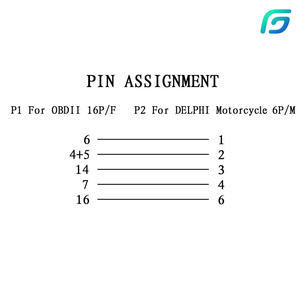 بينلي OBD2 محول قابس تشخيصي 6 دبوس كابل بوش دلفي ATV ECUs 16obd تمديد كابلات الصوت والفيديو - Product Image 2