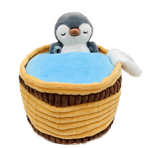 Calming <strong>Puppy</strong> in Hot Bath Tub Plush Toy Custom Kawaii <strong>Sleepy</strong> Corgi Dog Bathtub Decor Stuffed Animal Plushie for EU US Wholesaler - Product Image 5