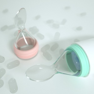 Holesale iliree REE ilicono quequezze eeding Aby OOD ispensing OOD eeeeder con Soft-ip para nfants Abies - Product Image 5