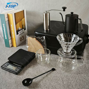 Meilleure qualité arabe manuel verser cafetière ensemble sac de voyage écologique pour le camping en plein air accessoires étanches avec cadeau - Product Image 2