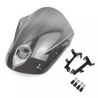 YD-WS61412 kaca depan sepeda motor, pelindung angin penahan angin untuk FZ-09 MT-09 Yamaha 2013-2016