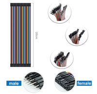 Câbles de raccordement Dupont FYX 40 broches, mâle-mâle, femelle-femelle, mâle-femelle, pour breadboard, 10CM, 20CM, 30CM, 40CM
