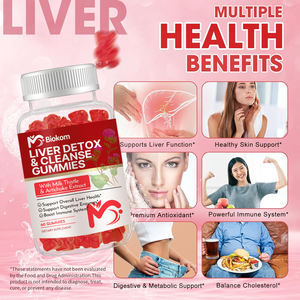 Gomitas BIOKOM OEM para la Desintoxicación del Hígado, Cardo Mariano, Alcachofa, Chanca Piedra, Baya del Saúco, Mezcla de Limpieza Avanzada para la Salud del Hígado - Product Image 5