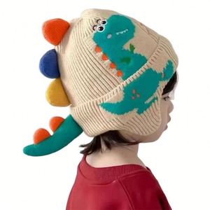 Gorros de Invierno con Diseño de Animales de Dibujos Animados para Adolescentes Unisex, Gorros de Punto con Orejeras Cálidos para la Escuela, Gorros Infantiles de Tela de Algodón - Product Image 1