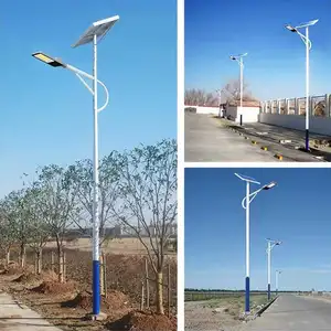 Popüler tasarım enerji tasarrufu led yol sokak solar lamba yüksek lümen açık led güneş enerjili sokak ışığı