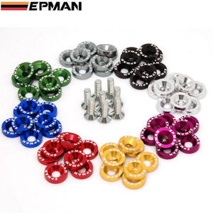 EPMAN - Juego de 8 tornillos para matrícula y guardabarros, ajuste universal para coches JDM, EP-DP01S - Product Image 1