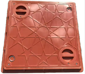 EN124 400*600 GRP Square <strong>Manhole</strong> <strong>Cover</strong> CE/ISO9001 Certified Hangxing Brand Long-Lasting High Pressure 400Kn for Road - Product Image 1