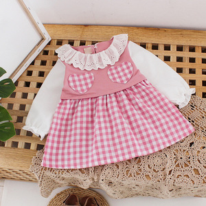 Vente directe d'usine Nouvelle robe de costume pour filles Style occidental d'été Petite fille <span class=keywords><strong>Jupe</strong></span> plissée <span class=keywords><strong>blanche</strong></span> Robe preppy pour enfants - Product Image 2