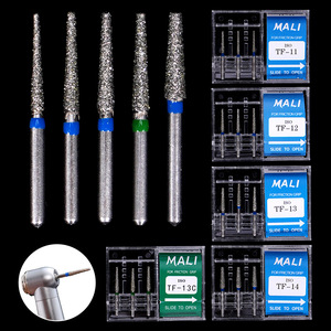 Aguja <span class=keywords><strong>de</strong></span> <span class=keywords><strong>esmeril</strong></span> dental <span class=keywords><strong>de</strong></span> alta velocidad para teléfono móvil, <span class=keywords><strong>de</strong></span> acero inoxidable, doble capa, súper abrasiva y resistente al desgaste para preparación dental. - Product Image 5