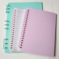 Protège-documents A4/A5/B5 colorés en PP, reliure à anneaux, réutilisables, pour présentations et rapports de bureau