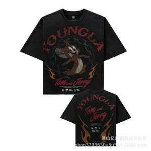 <span class=keywords><strong>เสื้อ</strong></span>ยืดพิมพ์ลายสองด้าน แขนสั้น ทรงหลวม สปอร์ต สำหรับออกกำลังกาย ใส่สบายๆ ได้หลายโอกาส เหมาะกับฤดูร้อน - Product Image 6