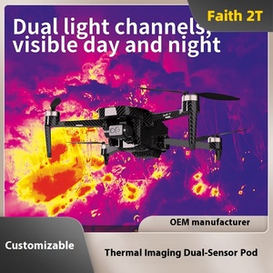 Dual-Light nhiệt hình ảnh săn bắn UAV với tránh chướng ngại vật Radar chuyên gia điều khiển từ xa 10km truyền 4K độ phân giải - Product Image 2