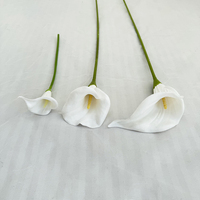 Calla Lily Artificielle Réaliste Grande Taille, Fleur d'Alocasia Faite à la Main pour Décorations de Mariage et de Remise de Diplôme – Meilleure Vente